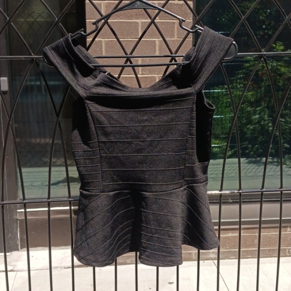 Klaxons off the shoulder blouse